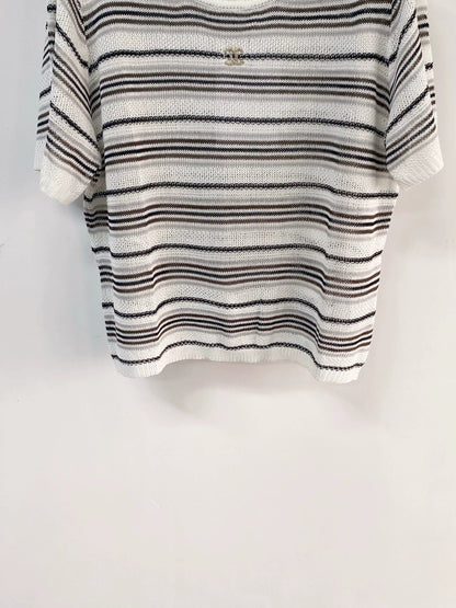 26ss Striped knit T-shirt