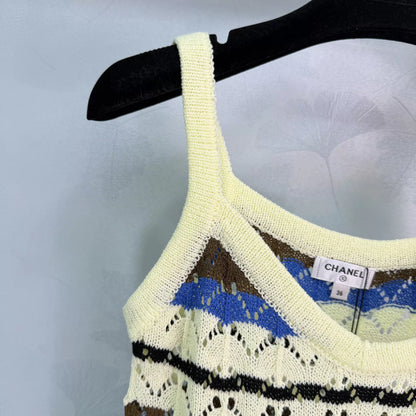 26ss Wavy Striped Knit Vest