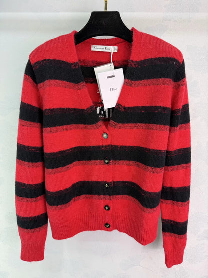 Striped Knit Cardigan