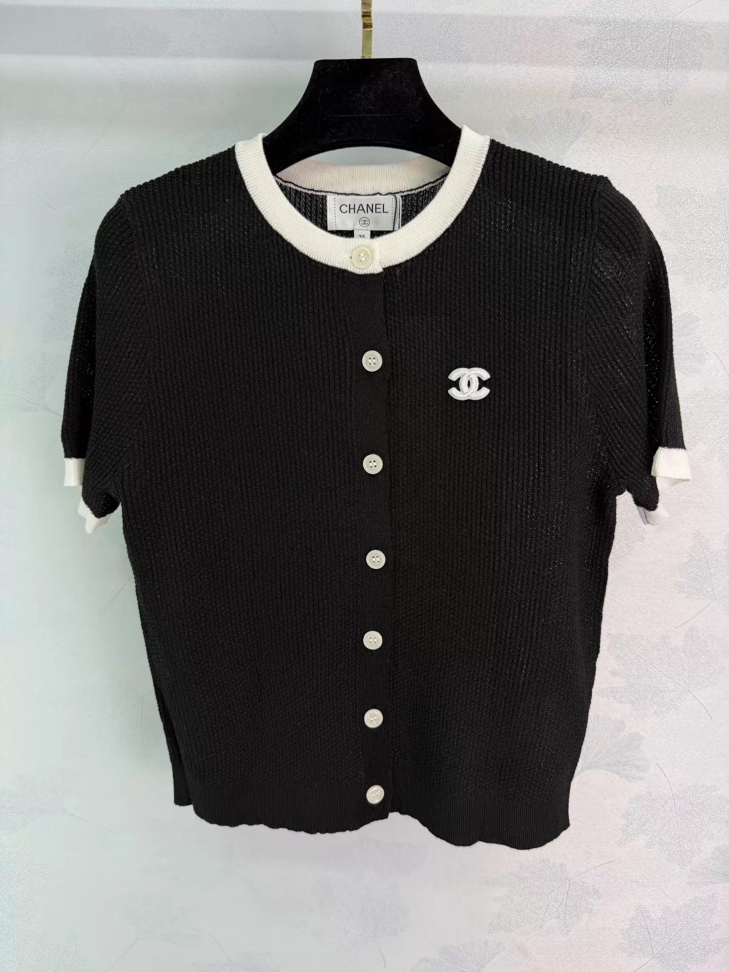 Knitted Short-Sleeve Top
