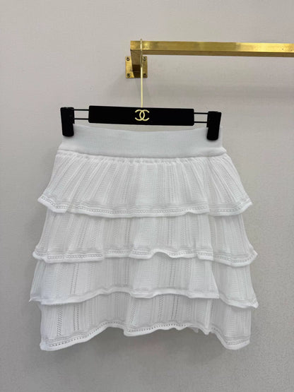 26ss Knitted Cardigan + Skirt Set