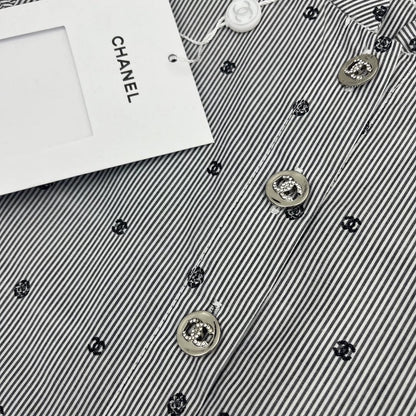 26ss Jacquard striped short-sleeved shirt