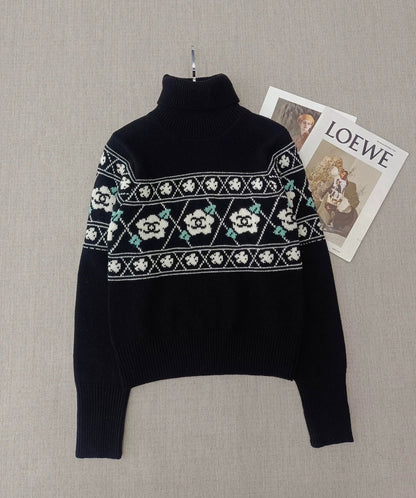 Camellia High Collar Sweater
