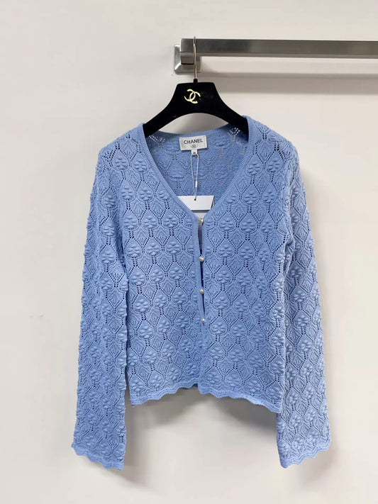 26ss V-neck knit cardigan