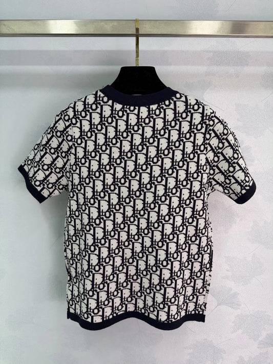 Knitted Short-Sleeve T-Shirt