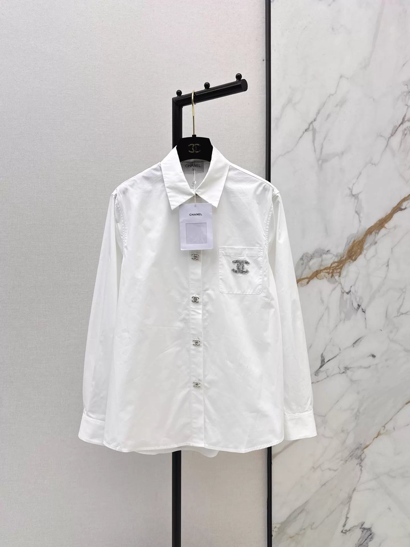 Logo long-sleeved shirt