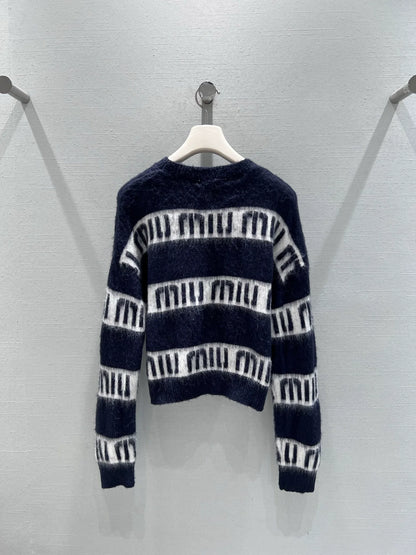 25FW mohair letter sweater