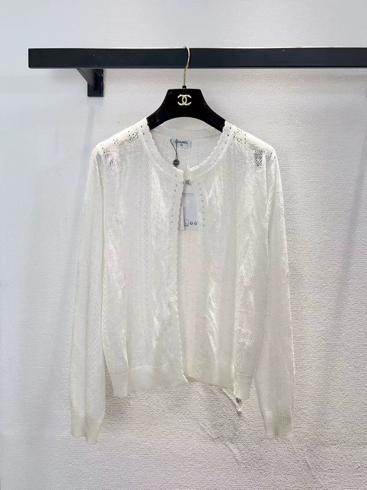 26ss Openwork cardigan
