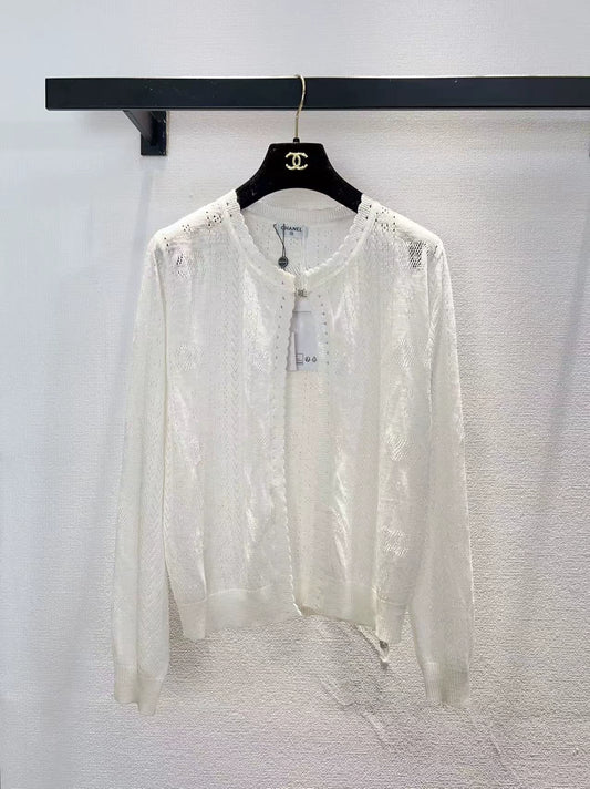 26ss Openwork cardigan