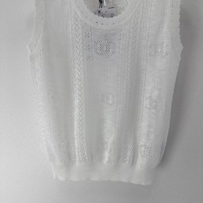 26ss Openwork Knit Sleeveless Vest
