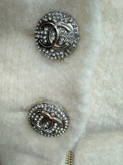 Lingge hooded cardigan