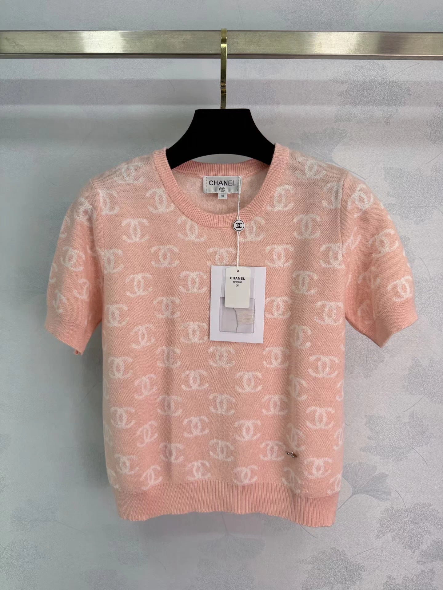 Double C Knit Short-Sleeve T-Shirt