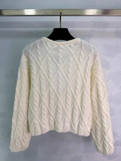 Cable knit sweater