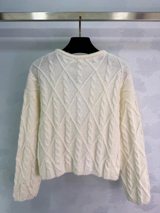 Cable knit sweater