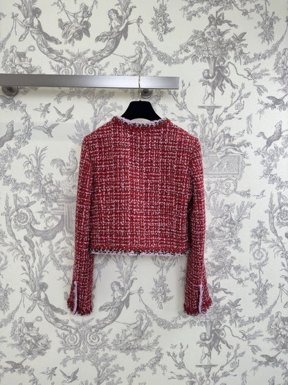 Camellia flower brooch woven outer jacket