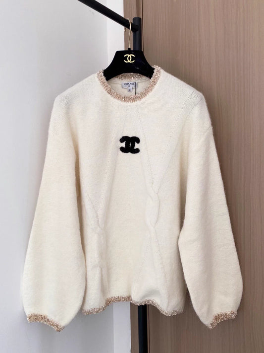Knitted Long-Sleeve Sweater