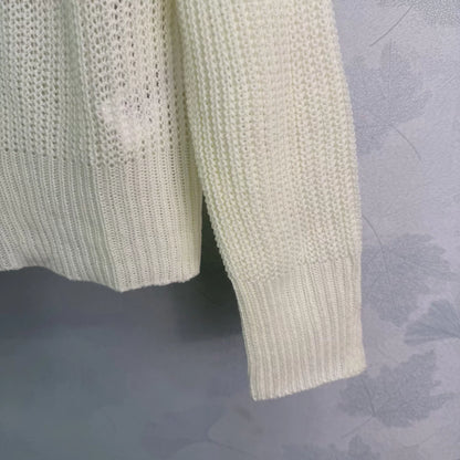 Floral Embroidery Sweater