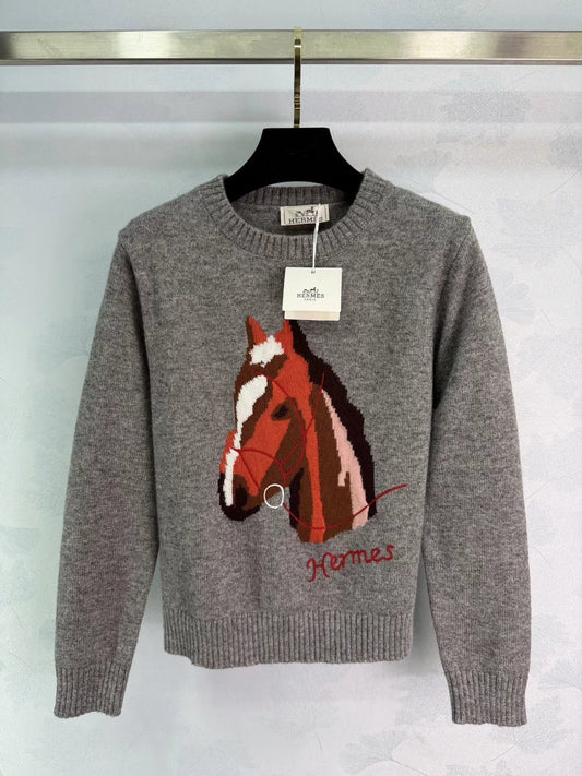 Pony Head Knit Sweater