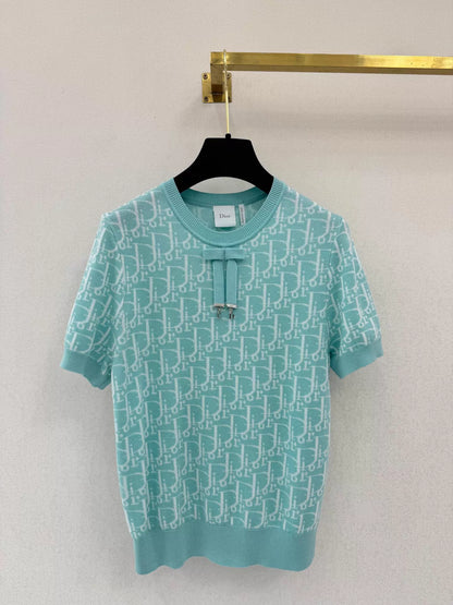 26ss Jacquard Knit T-shirt