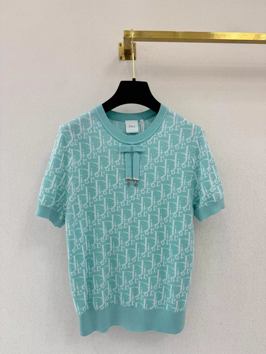 26ss Jacquard Knit T-shirt