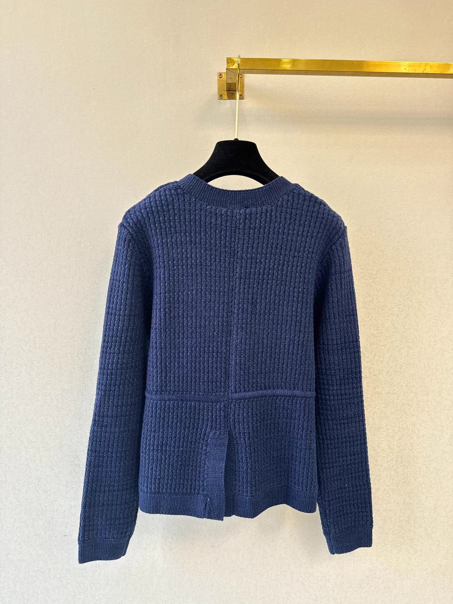 Jacquard knit cardigan