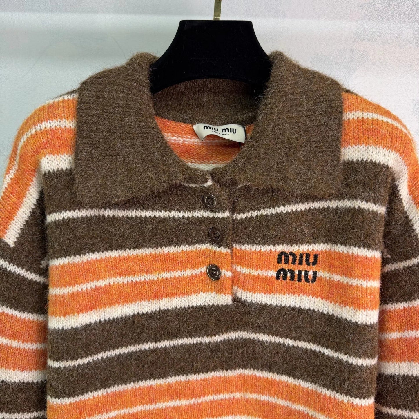 Striped Polo Sweater