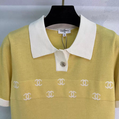 26ss Collared Knit T-Shirt