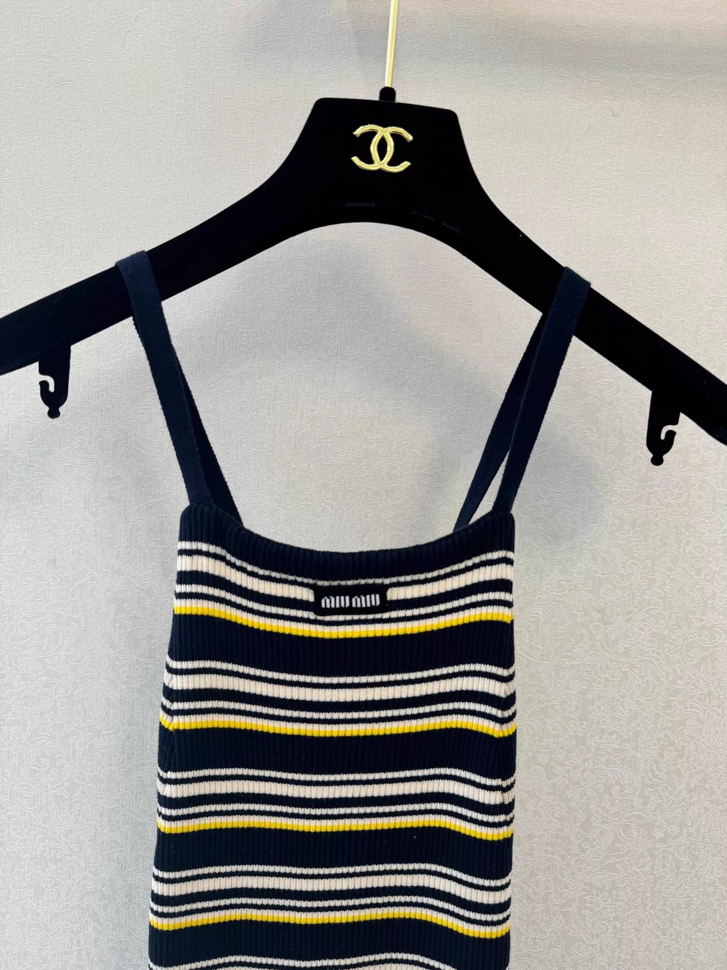 Striped Knit Slip Dress