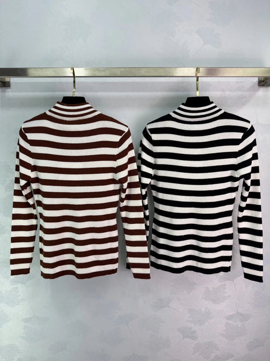 Striped Knit Sweater