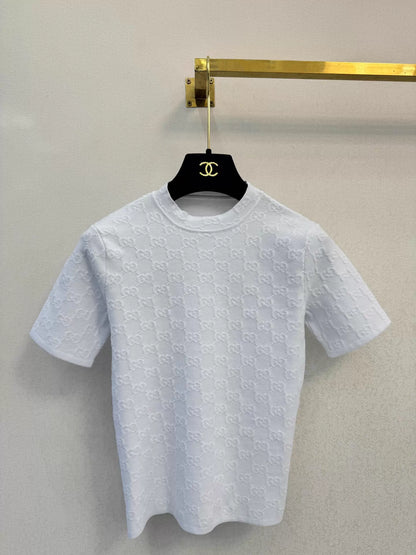 26ss Jacquard Short-Sleeve T-Shirt
