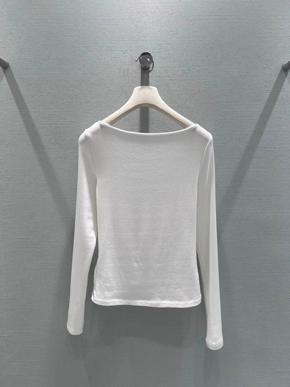 Rhinestone Long-Sleeve Top