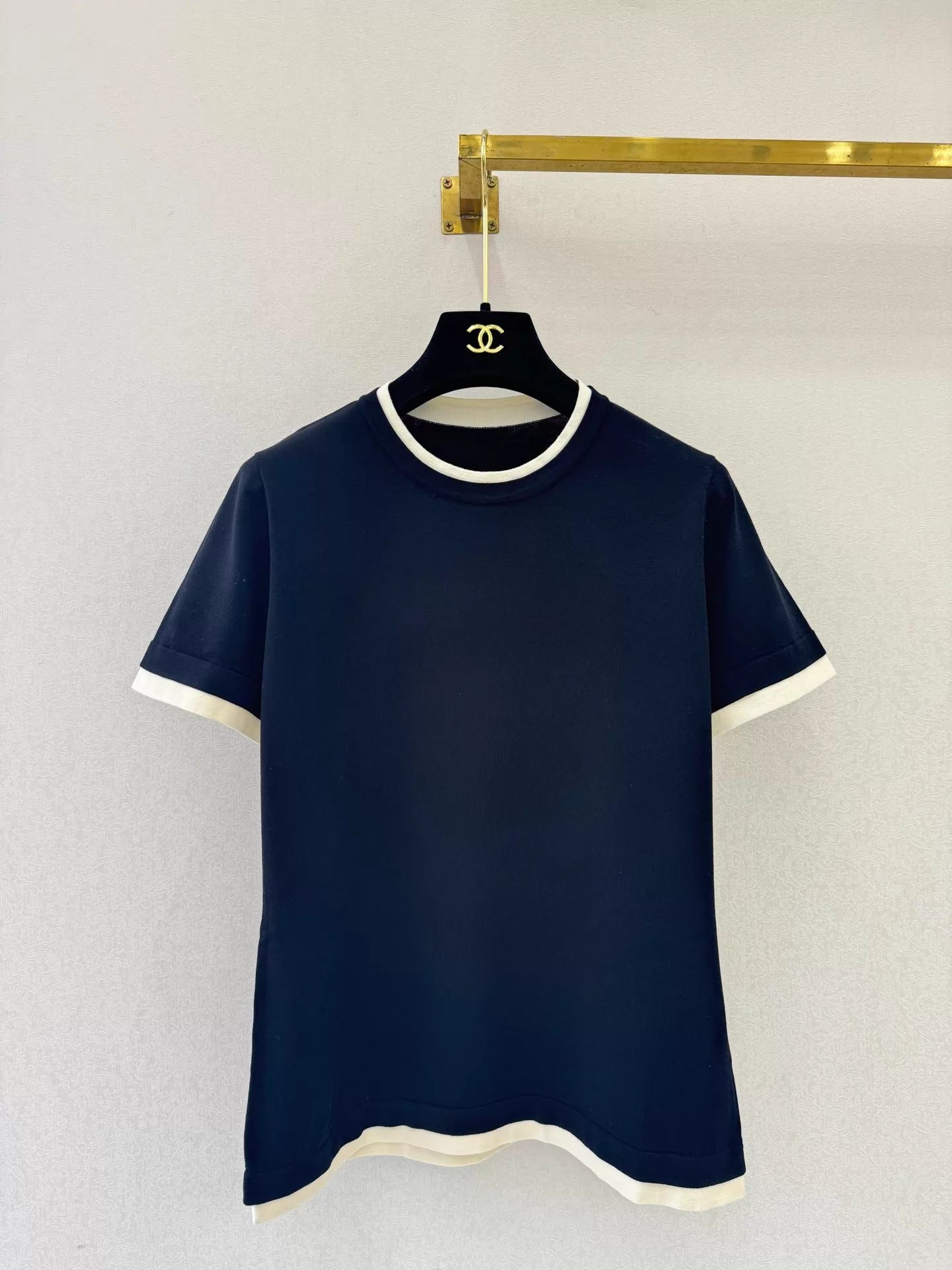 26ss Faux Two-Piece Patchwork T-Shirt