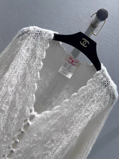 Openwork Knit Cardigan