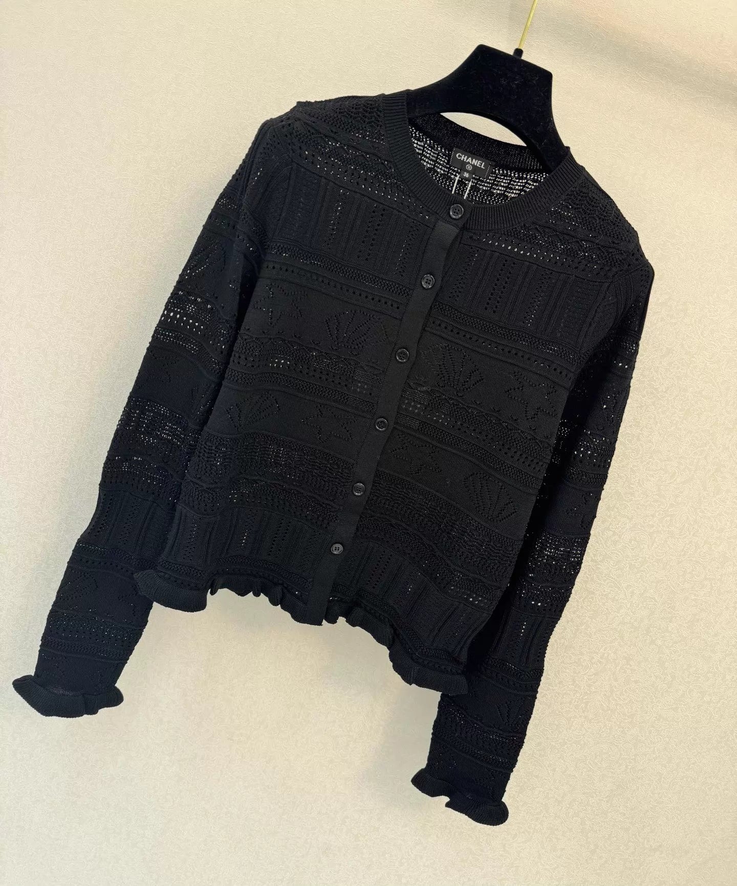 Openwork Knit Cardigan