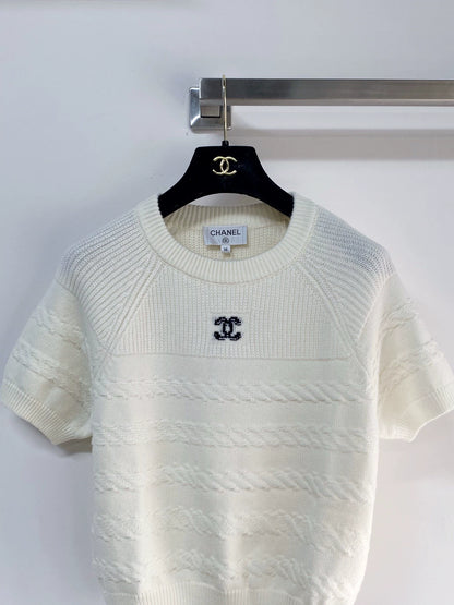 26ss 3D Textured Color-Blocked Logo T-Shirt