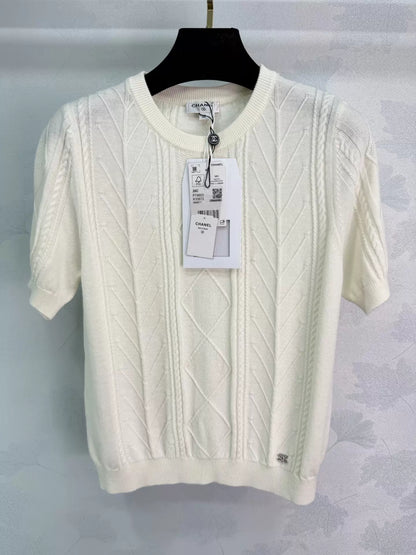 26ss Cable Knit T-Shirt