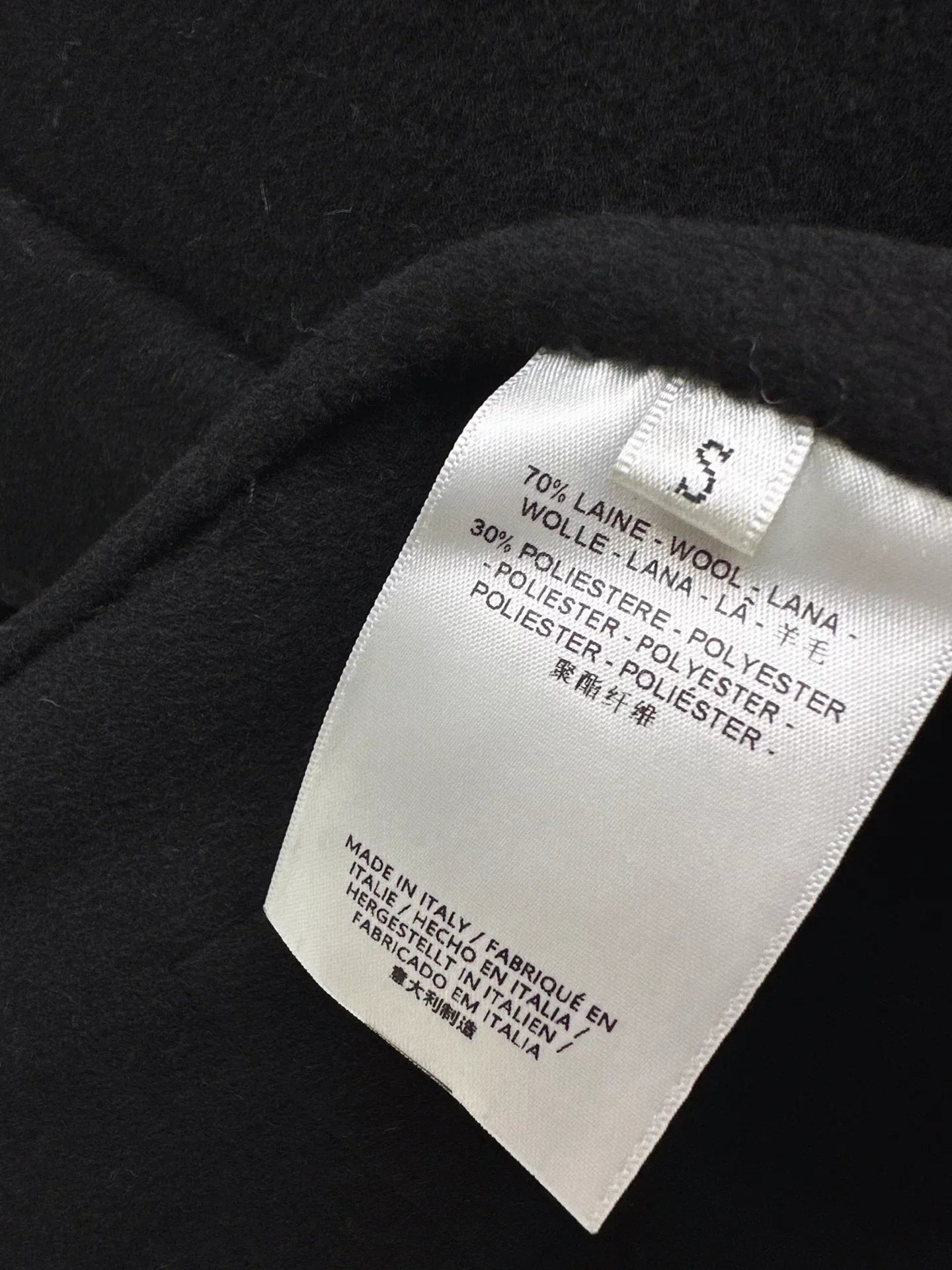 Double-sided wool stand-up collar coat