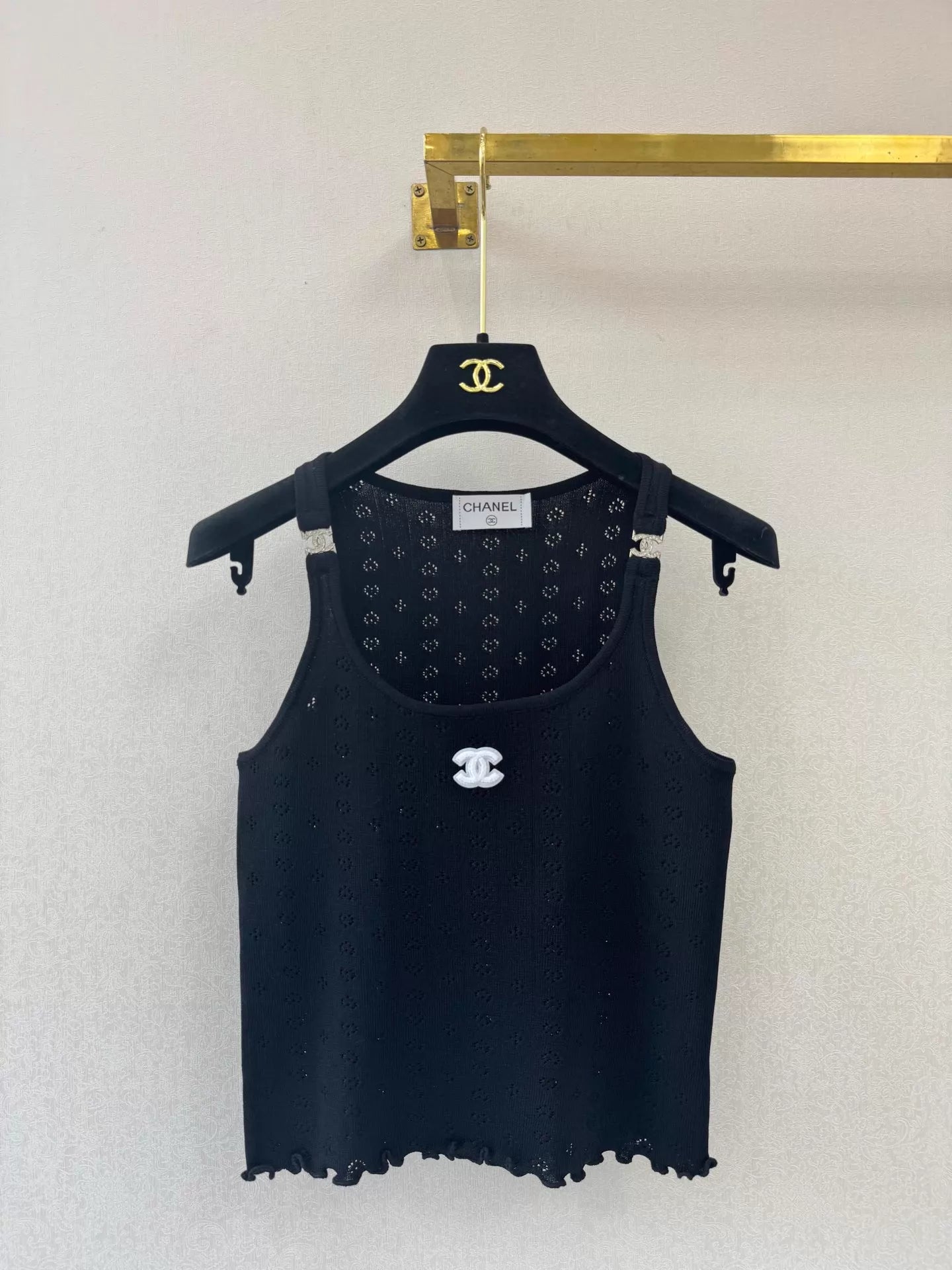 26ss Ruffled Knit Vest