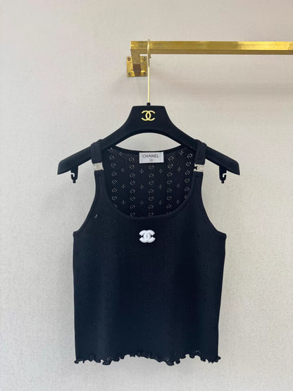 26ss Ruffled Knit Vest