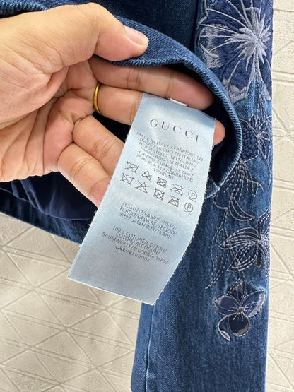 2025 Heavy industry embroidered denim jacket
