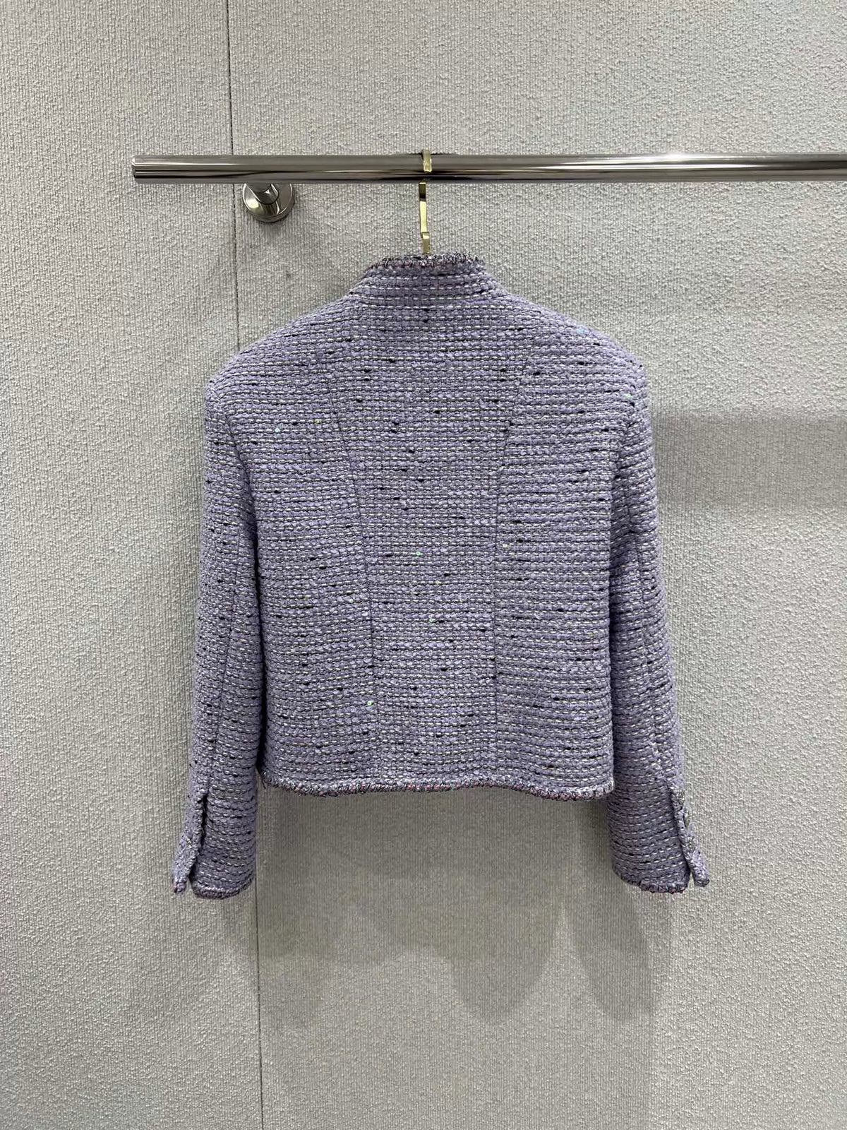 26Exclusive Purple Sequin Tweed Jacket