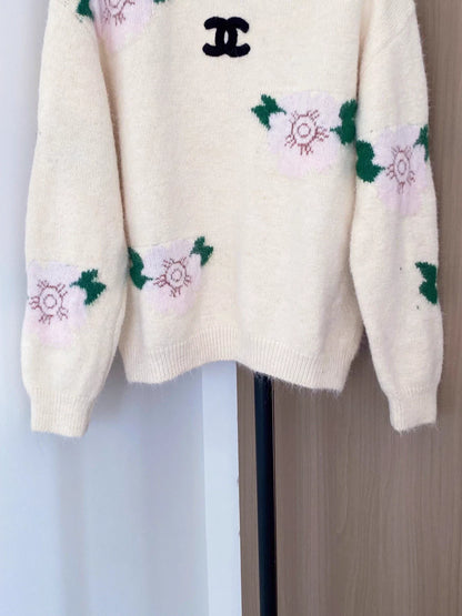 Floral Brushed Sweater