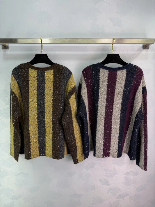 Striped Knit Sweater