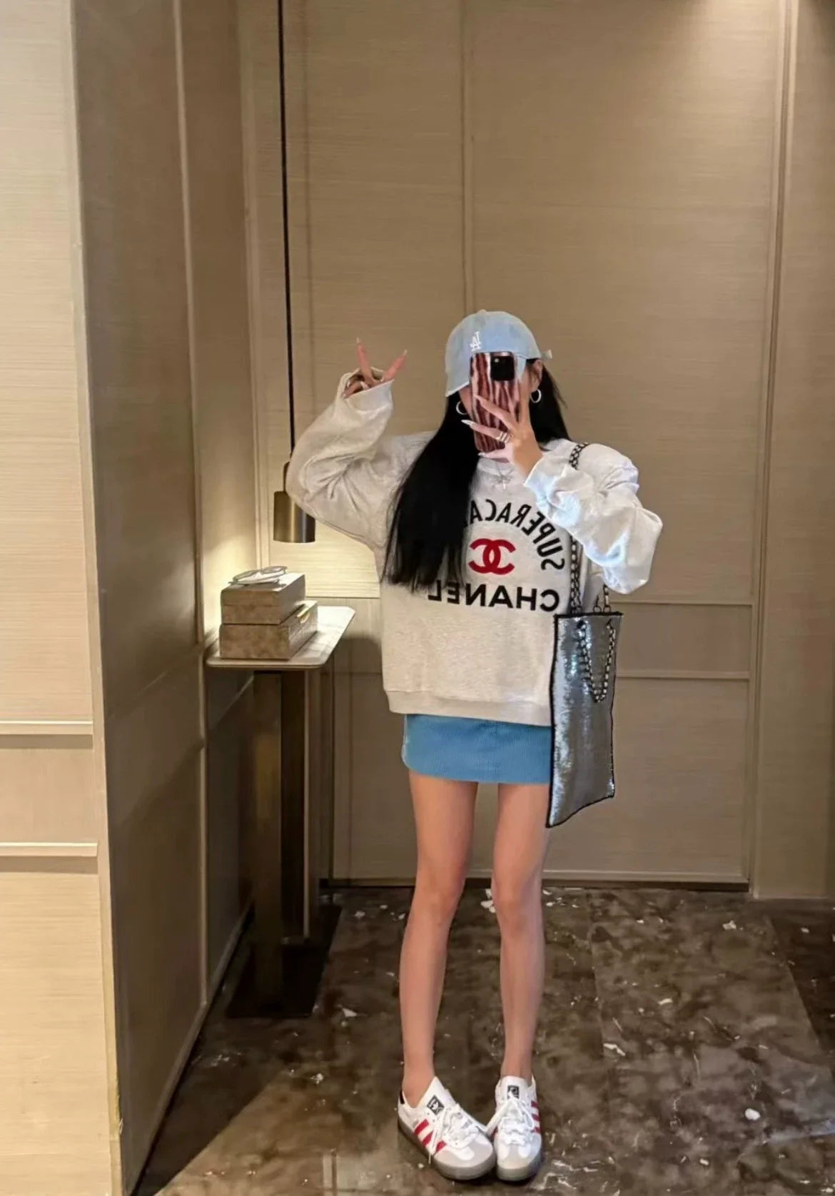 Letter pairing hoodie