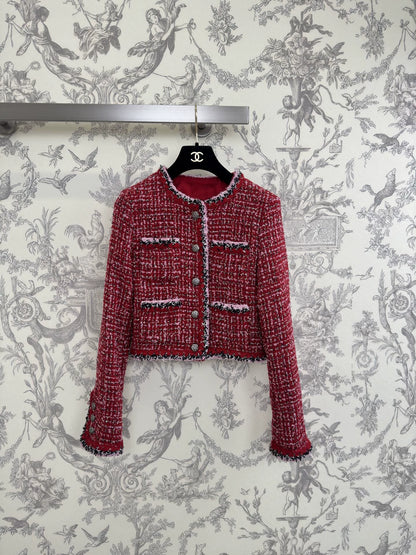 Camellia flower brooch woven outer jacket