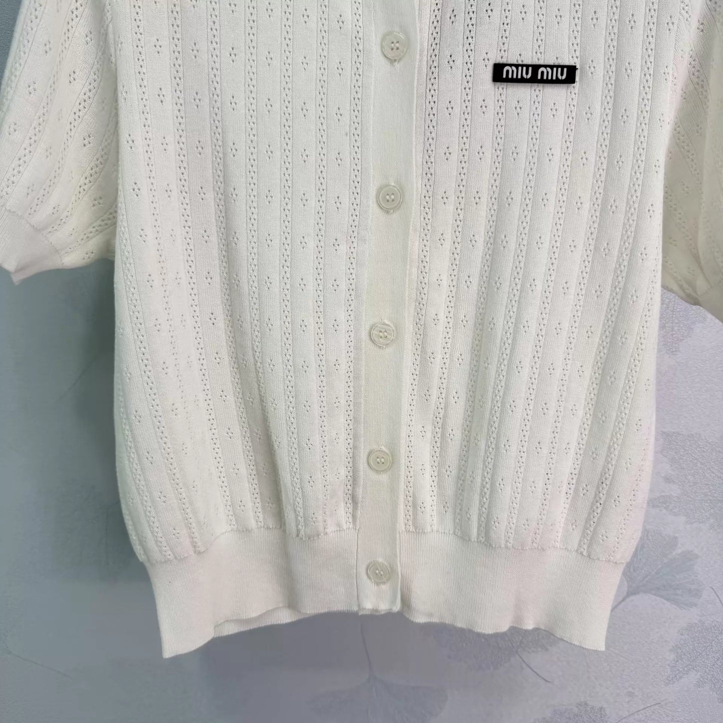 Openwork Knit T-shirt