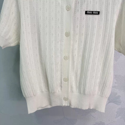 Openwork Knit T-shirt