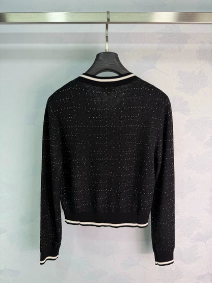 Chanel / 26 Early Fall Color-Block Knit Cardigan