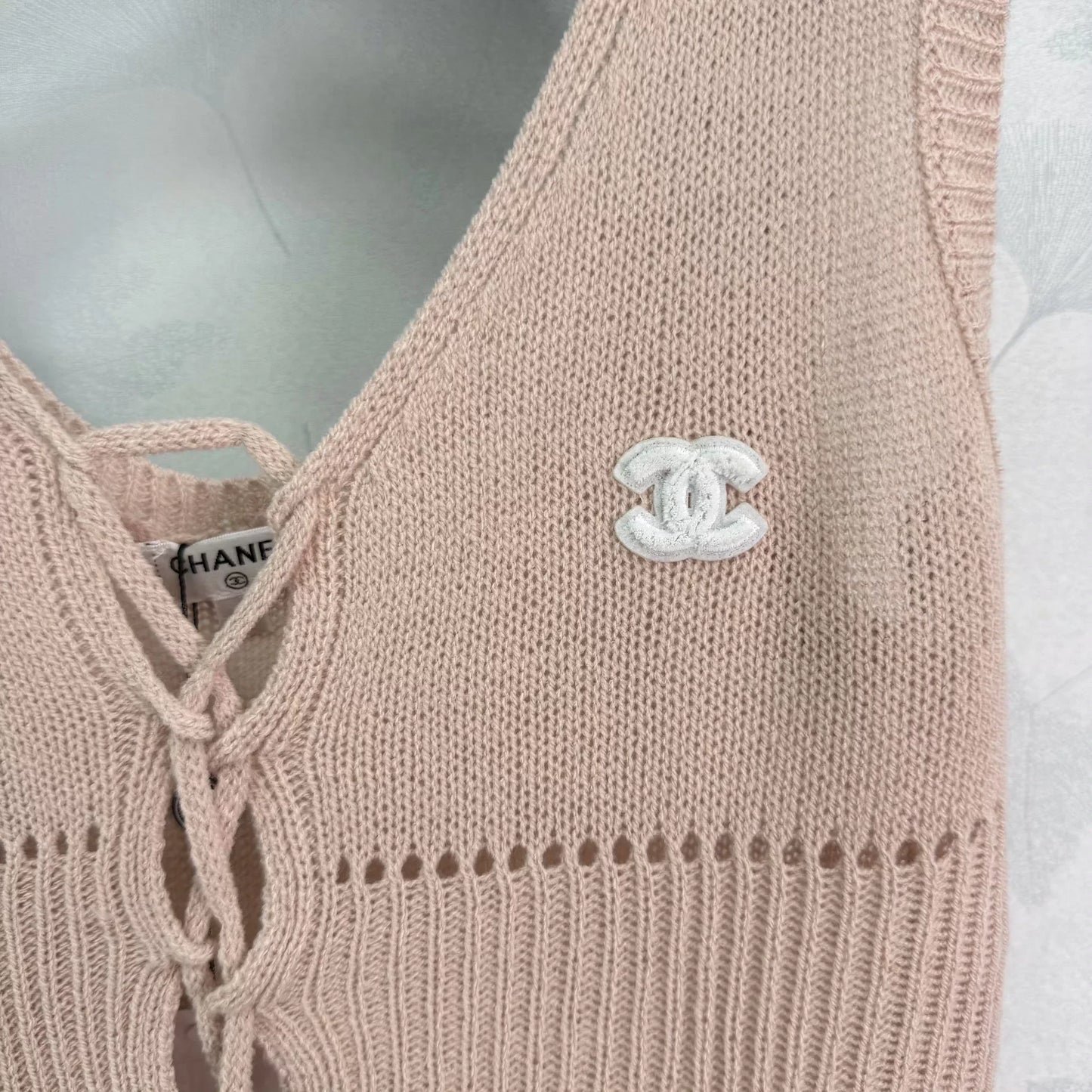 Tie-front Knit Vest