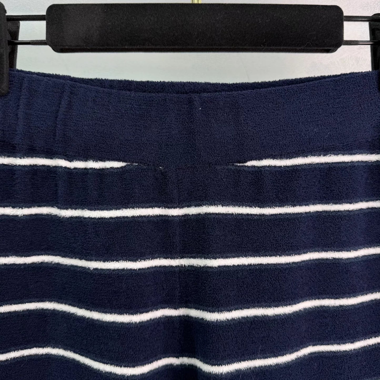 Striped Knit Flared Pants